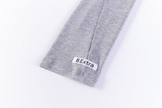 Skin Rib Top- Heather Grey