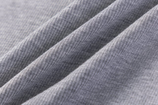 Skin Rib Top- Heather Grey