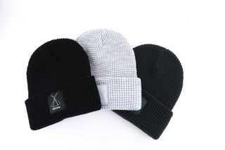 Waffle Beanie - Black