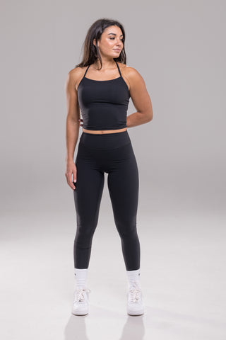 Studio Tank Crop - Black | Funxtion X