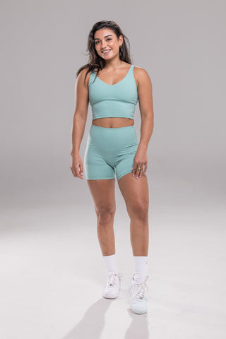 Seamless V Short - Sea Green