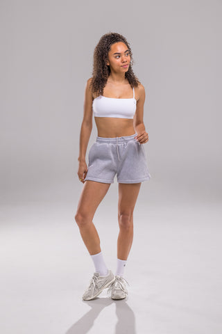 Heavy Blend Jogger Short - Heather Grey