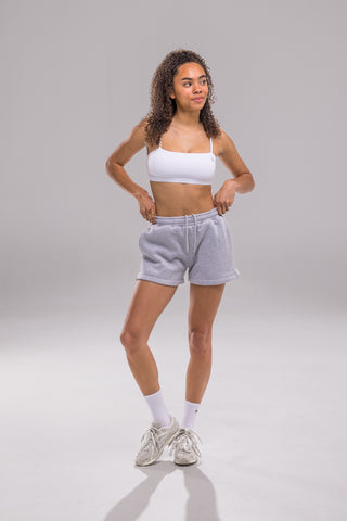Heavy Blend Jogger Short - Heather Grey