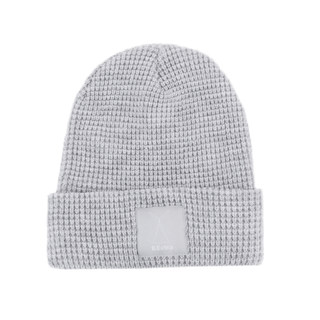 Waffle Beanie - Heather Grey