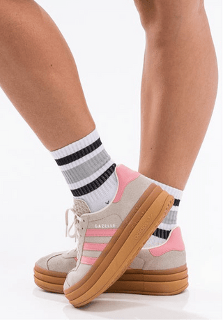 StreetLine Socks 2 pack - White Striped