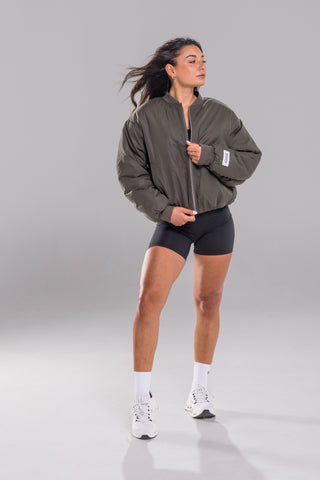 District Bomber Jacket - Obsidian Green