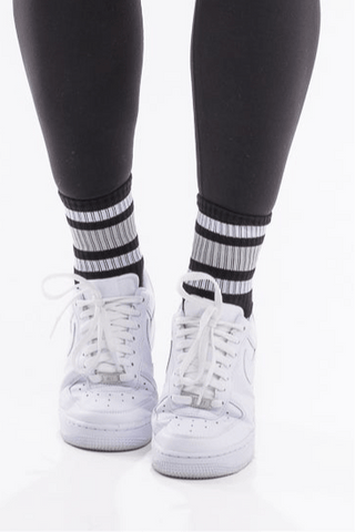 StreetLine Socks 2 pack - Black Striped