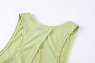 Open Back Tank Top - Lily Green