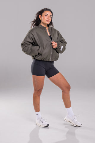 District Bomber Jacket - Obsidian Green