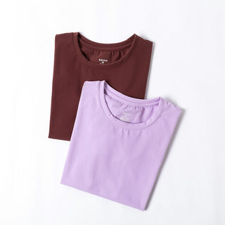 Noa Cropped Tee - Frosted Orchid