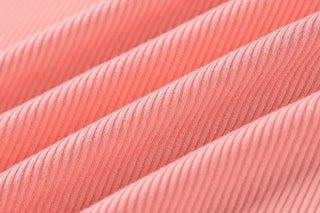 Ribbed Crop Top - Neon Coral
