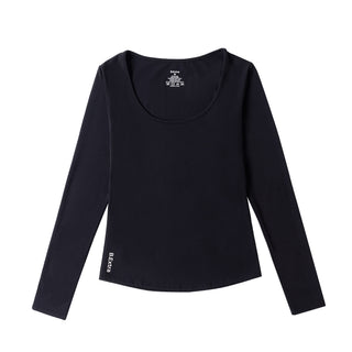 Scoop Neck Top - Black Funxtion X