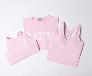 Varsity Tee - Bubble Pink
