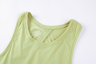 Open Back Tank Top - Lily Green