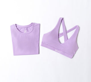 Noa Cropped Tee - Frosted Orchid