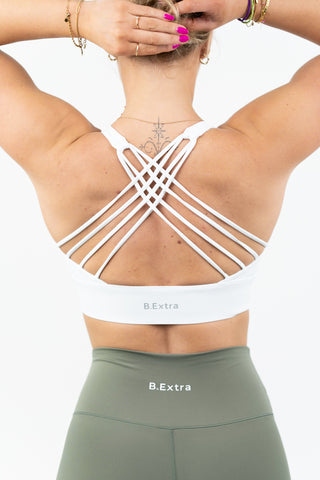 Valerie Sports Bra - White
