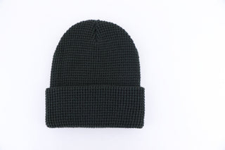 Waffle Beanie - Night Green