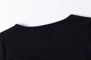 Scoop Neck Top - Black Funxtion X
