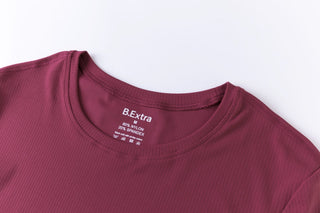 Cropped Fit Tee - Cherry Red